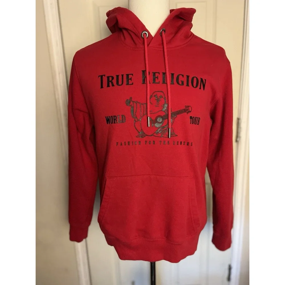 True Religion Hoodie Men's‎ Large Red